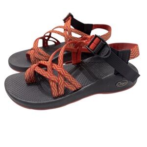 Chaco J104018 Women Rainbow Orange Toe Ring Sport Hiking Strappy Sandals Size‎ 9